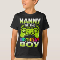 NANNY Of The Birthday Boy Matching Video Gamer Bir