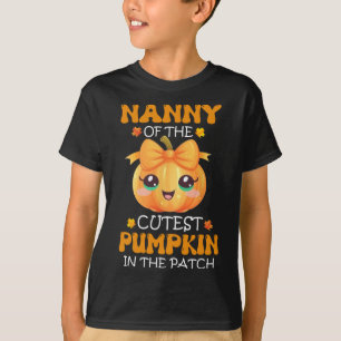 Nanny Of The Cutest Pumpkin In The Patch Halloween T-Shirt