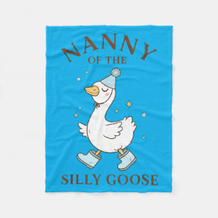 Nanny Of The Silly Goose Birthday Family 1st Fleece Blanket