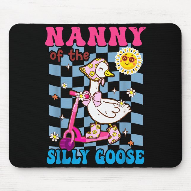 Nanny Of The Silly Goose First Birthday Family Mat Mouse Pad (Front)