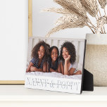 Nanny & Poppy Grandparents Personalized Photo Plaque<br><div class="desc">Create a sweet gift for grandparents with this personalized photo plaque. "Nanny & Poppy" appears beneath your photo in chic grey lettering,  with your custom message and grandchildren's names overlaid.</div>