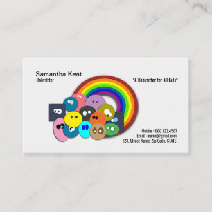 Nanny Rainbow Children of the World Business Card