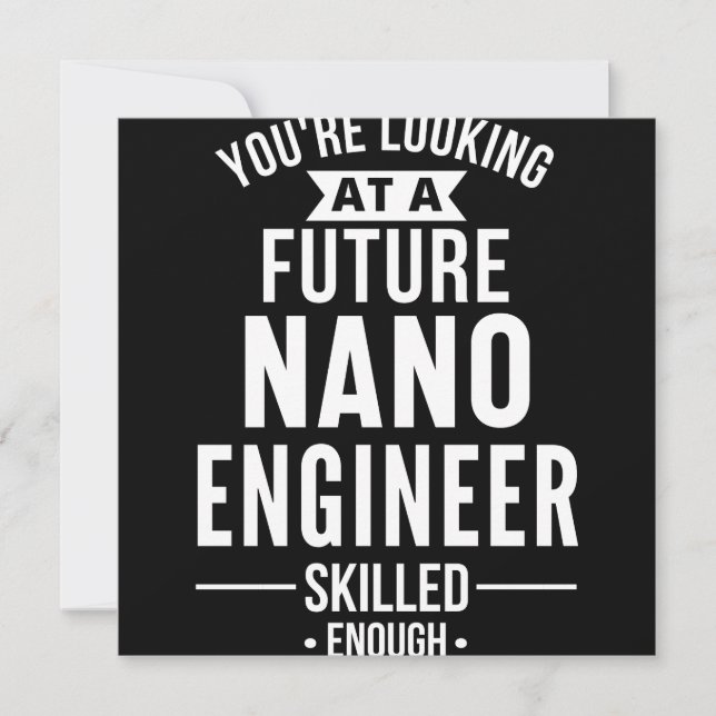 NANO engineer gift Save The Date (Front)