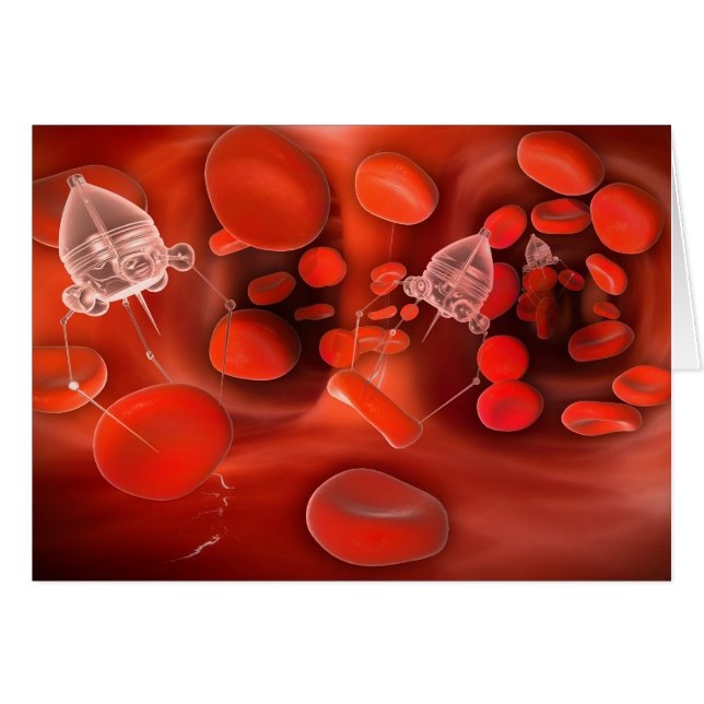 Nanobots Médicales Dans Le Bloodstream (Devant horizontal)