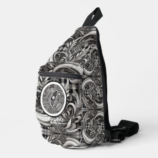 Nanometer Botanical Plaid Geometric Taiwan  Sling Bag