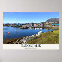 Nanortalik Colourful Harbour in Summer