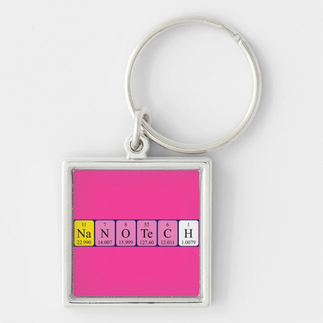 Nanotech periodic table name keyring (Front)