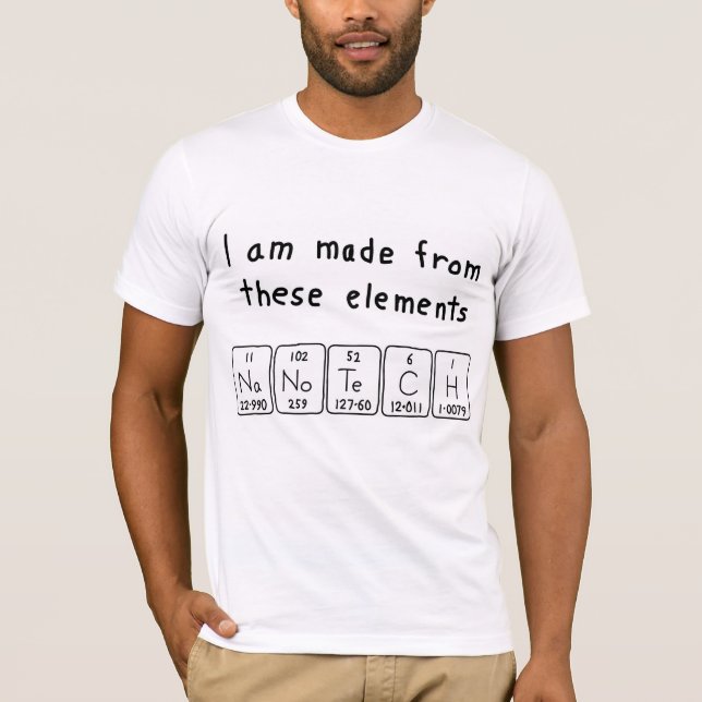 Nanotech periodic table name shirt (Front)