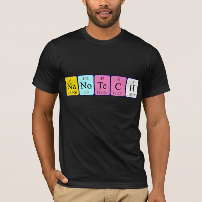Nanotech periodic table name shirt (Front)