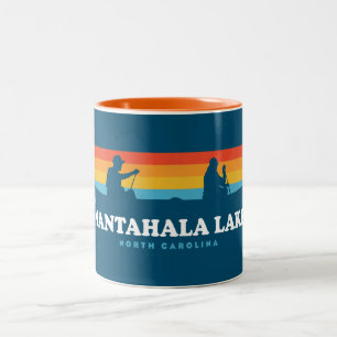Nantahala Lake North Carolina Canoe Two-Tone Coffee Mug