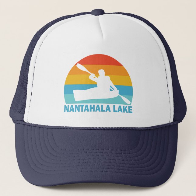 Nantahala Lake North Carolina Kayak Trucker Hat (Front)