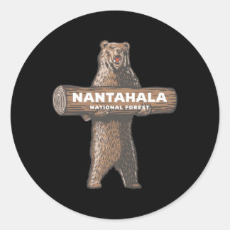 Nantahala National Forest North Carolina Nc Growli Classic Round Sticker