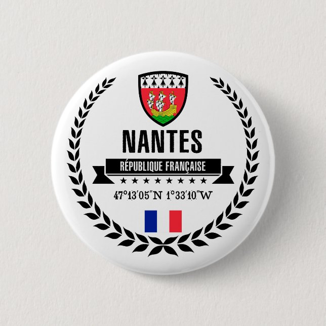 Nantes 2 Inch Round Button (Front)