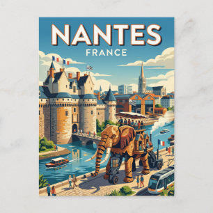 Nantes France Postcard