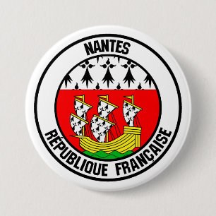Nantes Round Emblem 3 Inch Round Button