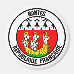 Nantes Round Emblem Magnet