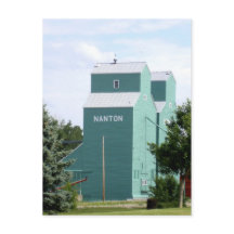 Nanton Grain Elevator Postcard