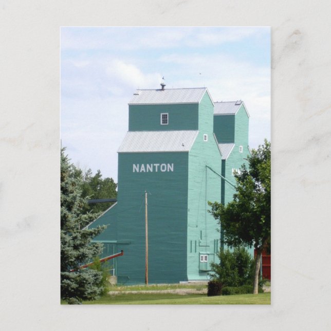 Nanton Grain Elevator Postcard (Front)