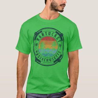 Nantucket Beach Massachusetts Summer Vacation Vint T-Shirt