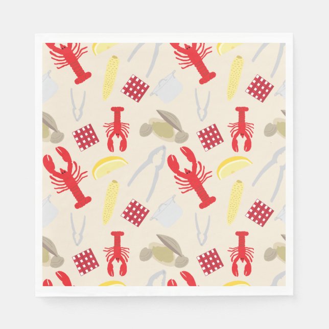 Nantucket Clambake Paper Napkins (Front)