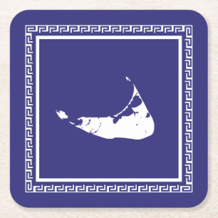 Nantucket Coaster With Greek Key Surround 