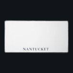 Nantucket Desk Pad | Preppy Coastal Desk Mat<br><div class="desc">Bring the timeless charm of Nantucket to your workspace with this classic desk pad. Featuring clean typography inspired by coastal New England style, this desk mat adds a refined preppy touch to any office or home desk. Perfect for writing, planning, or protecting your workspace, it also makes a thoughtful gift...</div>