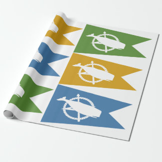 Nantucket Flag Wrapping paper