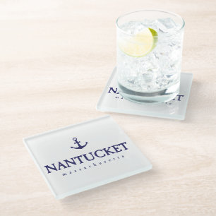 Nantucket Glass Coaster
