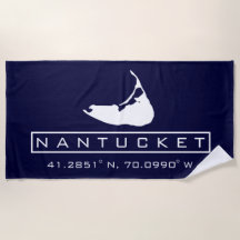 Nantucket Island Beach Towel