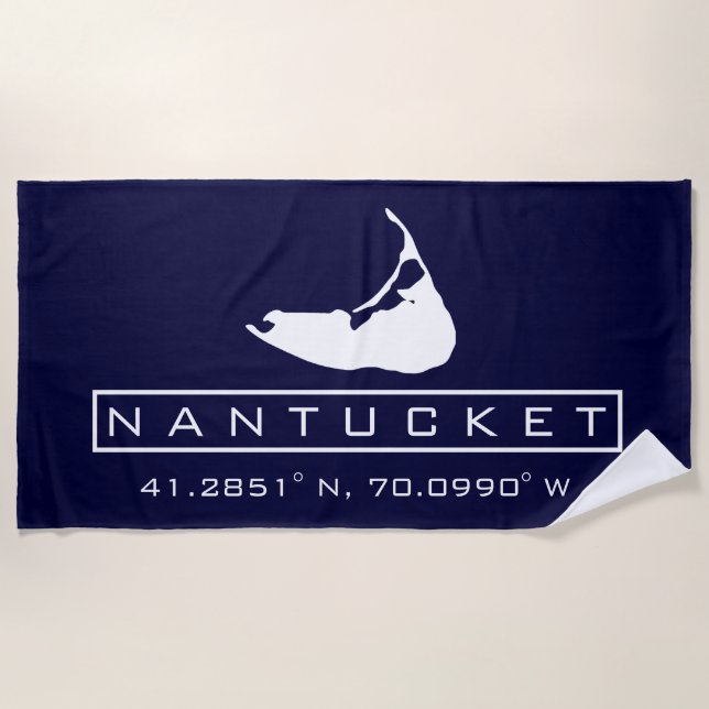 Nantucket Island Beach Towel (Front)