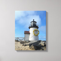 Nantucket Lighthouse with Wreath