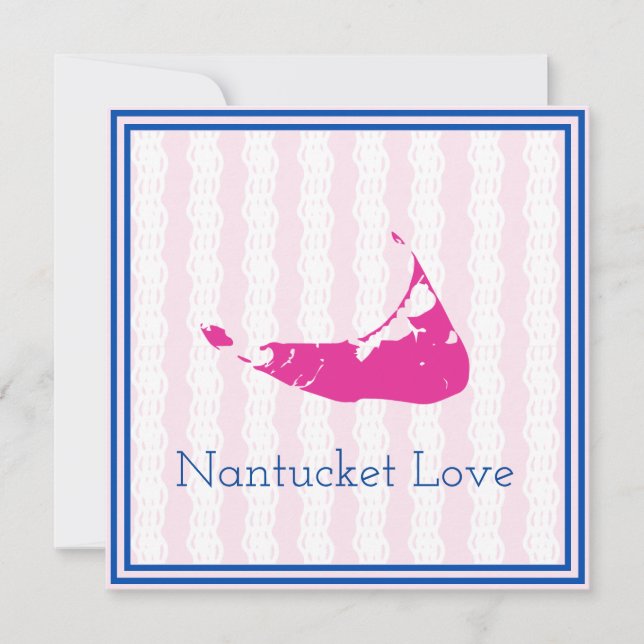 Nantucket Love Sailor's Bracelet Flat Greeting Car Card (Front)
