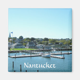 Nantucket Marina Cape Cod MA Fridge Magnet
