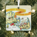 Nantucket Martha's Vineyard Ornament<br><div class="desc">Wonderful Christmas or Hanukkah or Holiday gift for your friends!  You can rearrange the map on tha back to feature whichever island.</div>