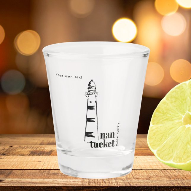 Nantucket Massachusetts lighthouse  Shot Glass (Creator Uploaded)