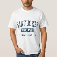 Nantucket Massachusetts MA Vintage Sports Design N