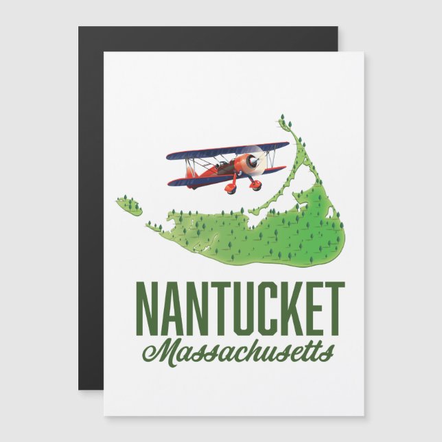 Nantucket Massachusetts Map (Front/Back)