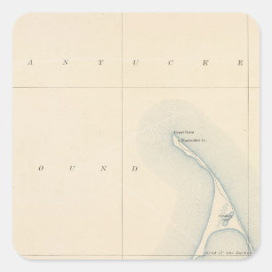 Nantucket, Massachusetts Square Sticker