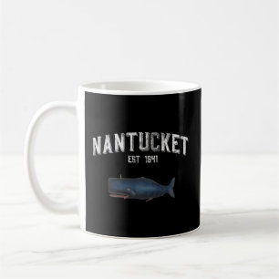 Nantucket Massachusetts Style Whale Coffee Mug