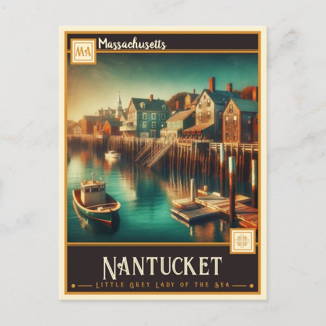 Nantucket, Massachusetts  | Vintage Postcard (Front)
