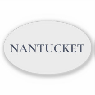 Nantucket Oval Preppy Coastal Style