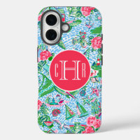 Nantucket Preppy Palm Beach Print Monogrammed