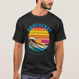Nantucket Retro 1980s Style Massachusetts Beach T-Shirt