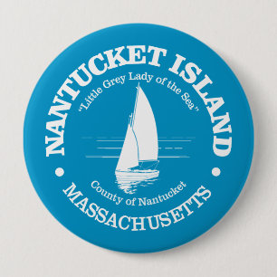 Nantucket (sailboat) 4 inch round button