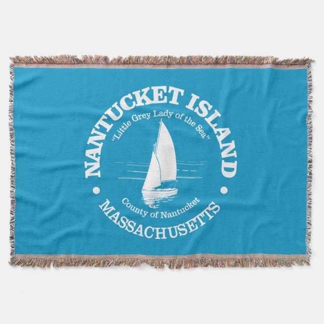 Nantucket (sailboat) throw blanket (Front)