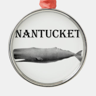 Nantucket Sperm Whale Metal Ornament