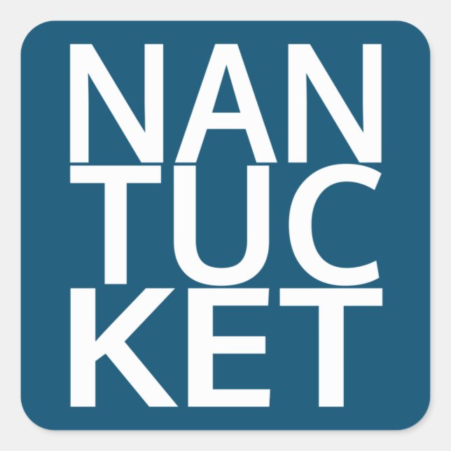 Nantucket Square Sticker (Front)