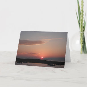 Nantucket Sunset Card