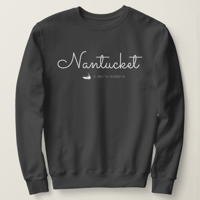 Nantucket Sweatshirt Cursive (Design Front)