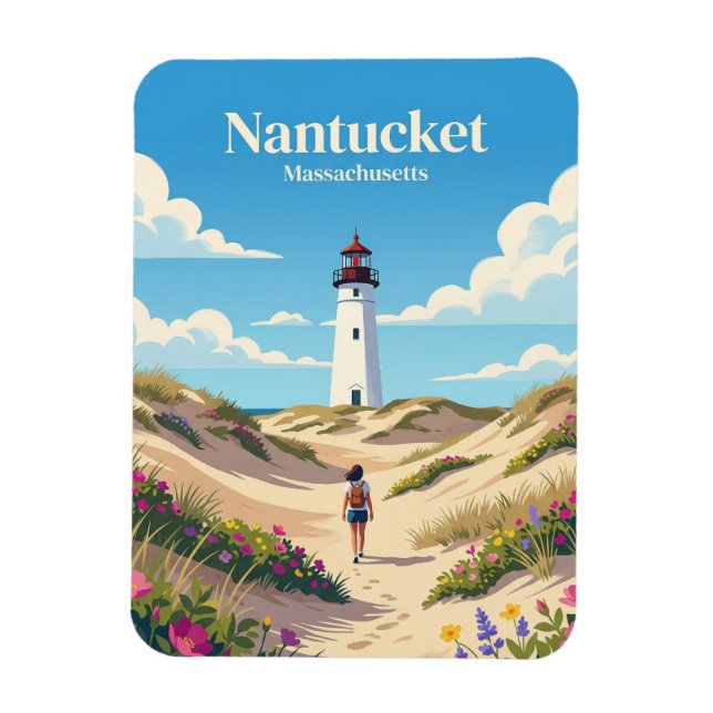 Nantucket USA Magnet (Vertical)